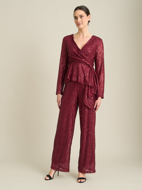Tiia Sequin Pull On Trouser