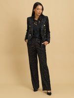 Clarke Sequin Fabric Trousers