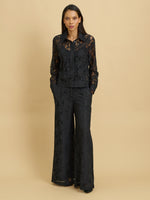 Reta Wide Leg Lace Trousers
