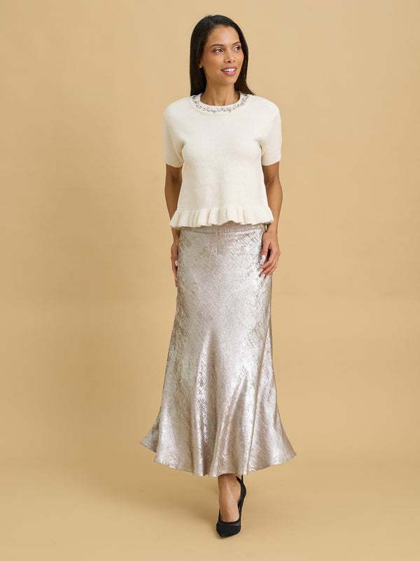 Olia Short Sleeve Knitted Top