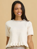 Olia Short Sleeve Knitted Top