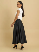 Ona Full Flowing Satin Skirt