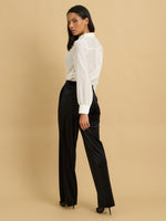 Orianna Shirt With Satin Bow Pin