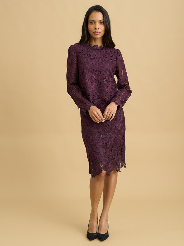 Peta Guipure Lace Top