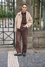 Esqualo Cacao Barrel Jean Trouser