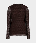 Esqualo Long Sleeve Lace Top