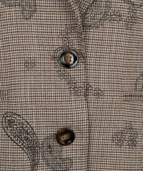 Esqualo Paisley Check Blazer