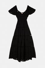 Piti Cuiti Sicilia Black Maxi Dress