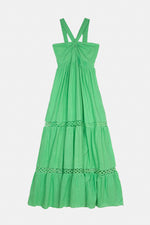 Piti Cuiti Samsara Green Halter Maxi Dress