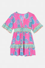 Piti Cuiti Pineapple Pink Short Dress