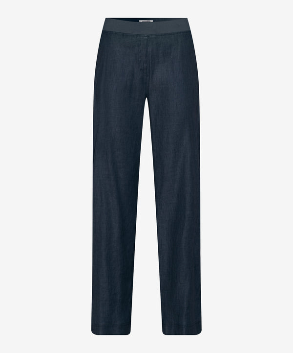 Brax Pam Linen Stretch Wide Leg Culotte