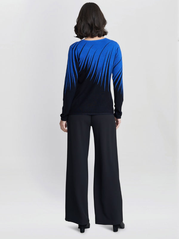 Manuela Abstract Print Jumper With Diamantes