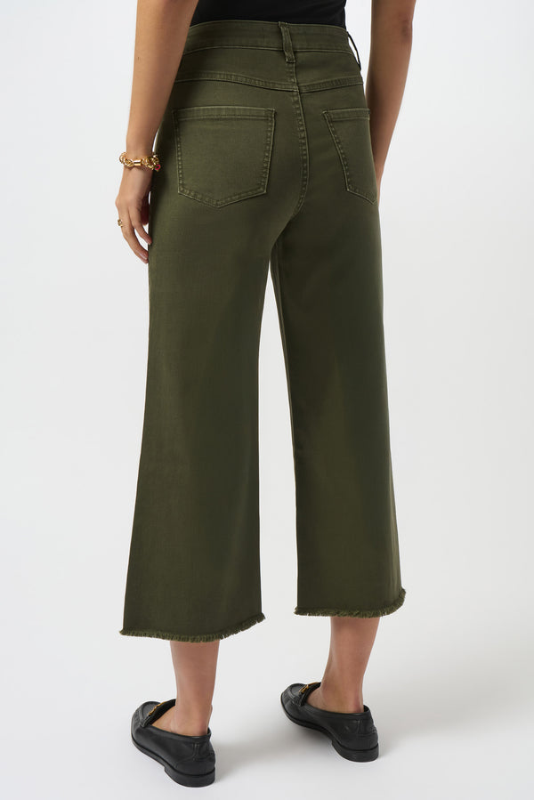 Joseph Ribkoff Claudia | Culotte Jeans With Embellished Front Seam