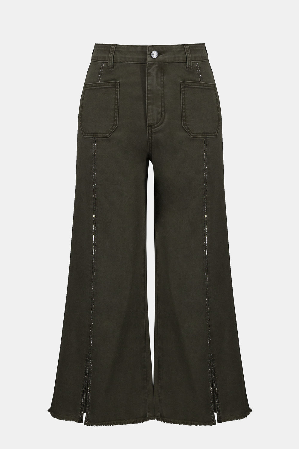 Joseph Ribkoff Claudia | Culotte Jeans With Embellished Front Seam