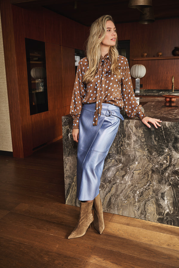 Esqualo Overlap Pu Skirt