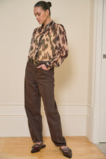 Esqualo Cacao Barrel Jean Trouser