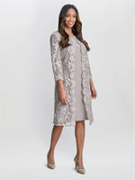 Daryl Embroidered Mock Jacket Dress