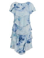 Rosanna Printed Tiered Dress With Shoulder Embellishment