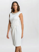 Sansa Wrap Dress With Beaded Neck