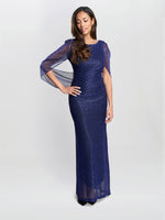 Joanna Metallic Knit Maxi Dress