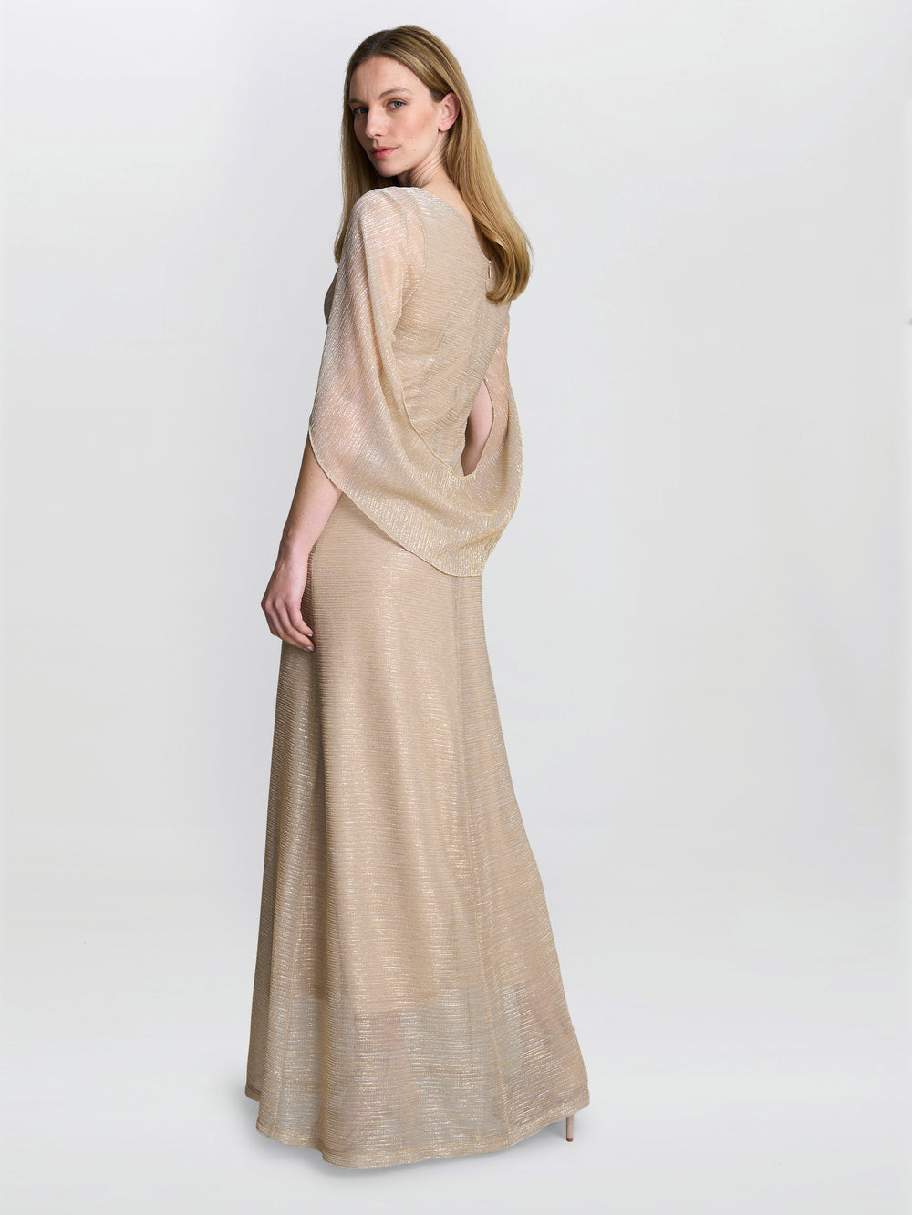 Joanna Metallic Knit Maxi Dress Gina Bacconi Joanna Metallic Knit Maxi Dress Gina Bacconi