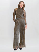 Kylie Metallic Knit Jumpsuit