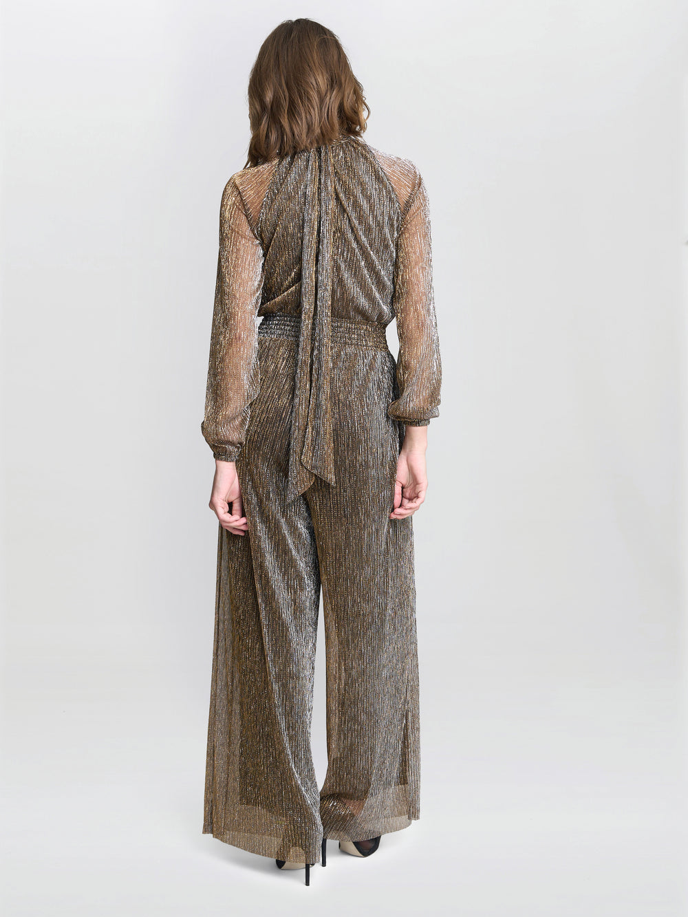 Kylie Metallic Knit Jumpsuit