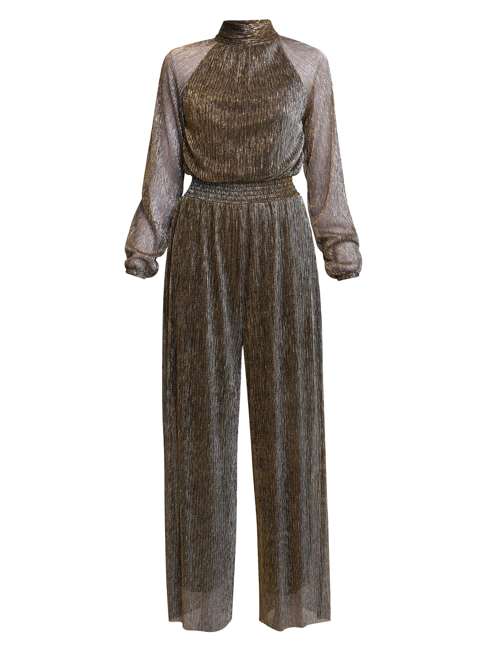 Kylie Metallic Knit Jumpsuit
