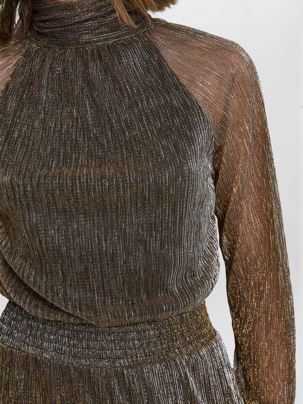 Kylie Metallic Knit Jumpsuit