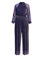 Kylie Metallic Knit Jumpsuit