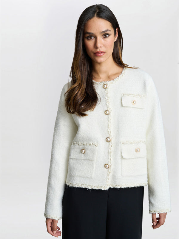 Christy Pearl Button Jacket