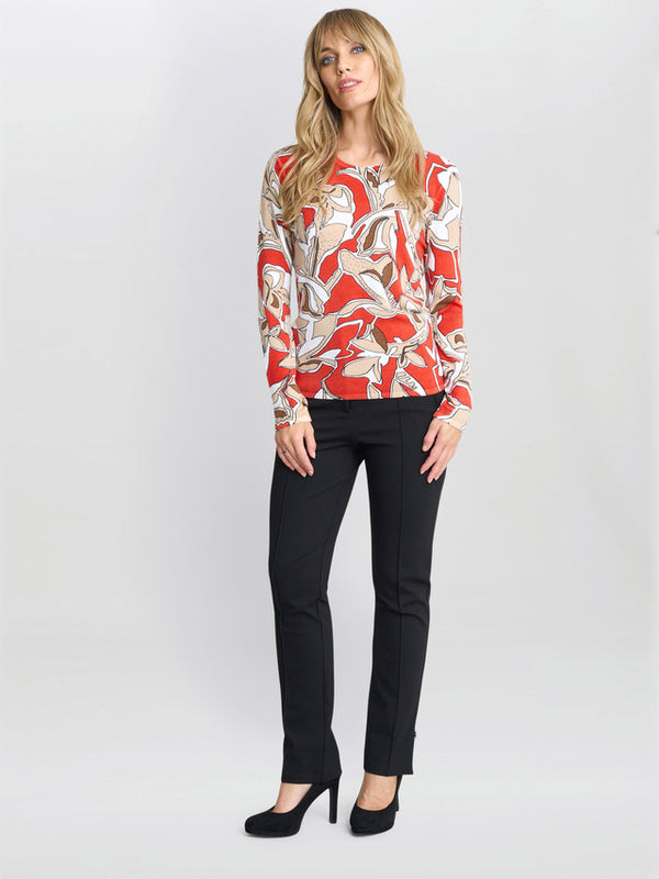 Jadelyn Floral Print Jumper With Diamanties