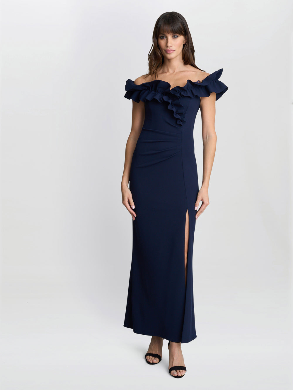 Viola Ruffle Top Maxi Dress – Gina Bacconi