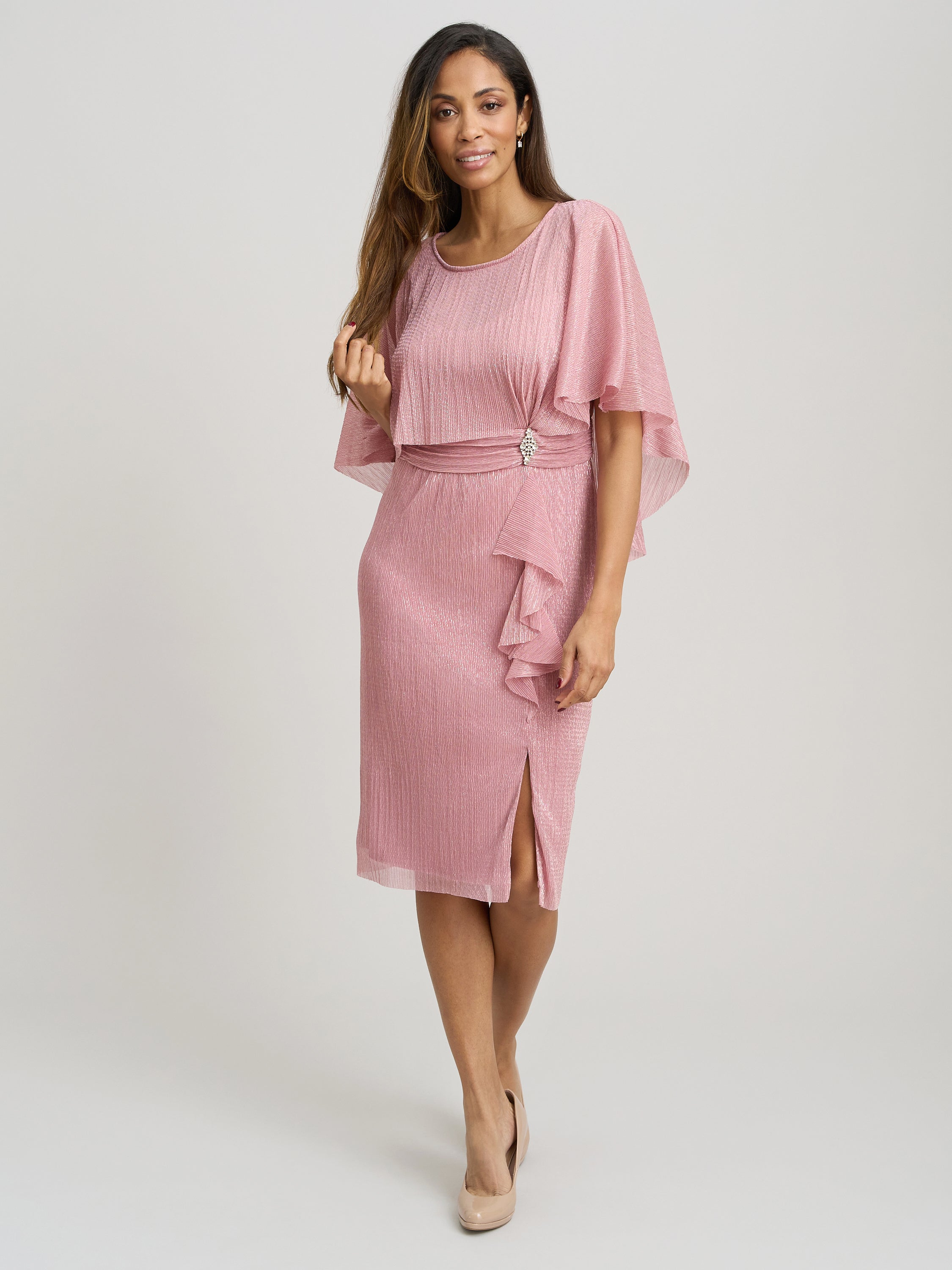 Savoy Embroidered Lace Mock Jacket With Jersey Dress – Gina Bacconi