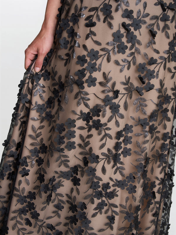 Keira 3D Flower Maxi Dress