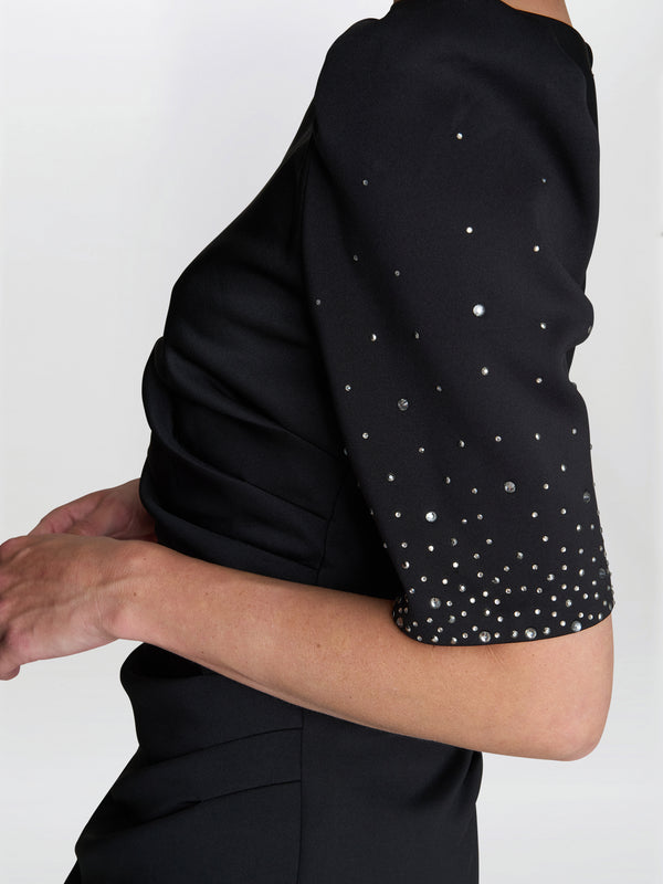 Louisa Dress With Beaded Sleeve