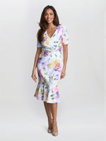 Joy Printed Crepe Dress