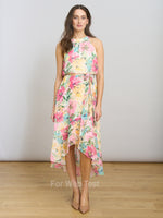 Beatrice Lurex Chiffon Dress