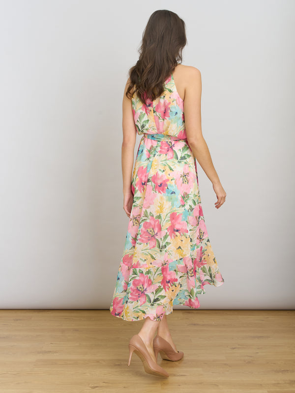 Beatrice Lurex Chiffon Dress