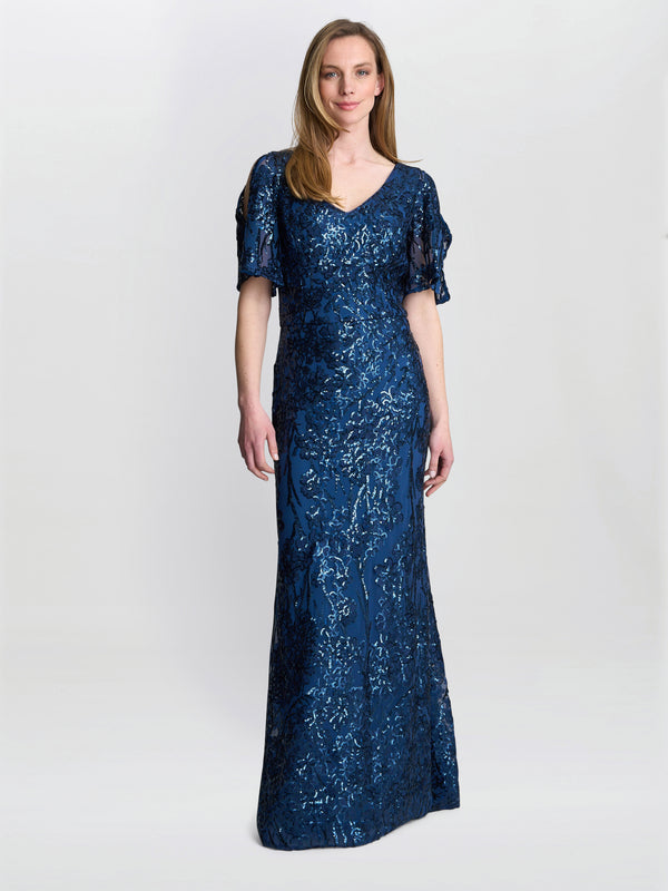 Jeselle A-Line Sequin Maxi Dress