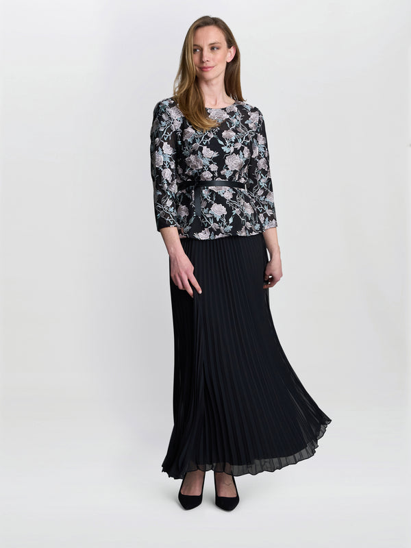Annie Long Pleated Skirt