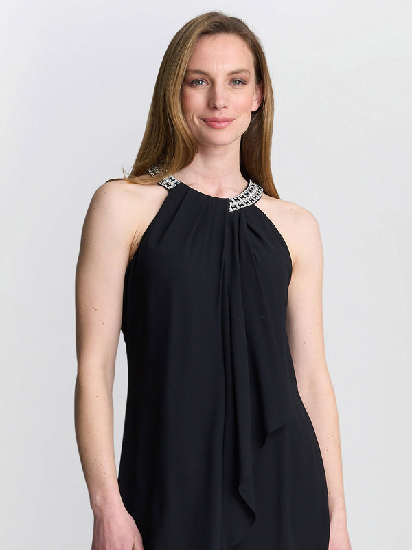 Elle Halter Top With Beaded Neck