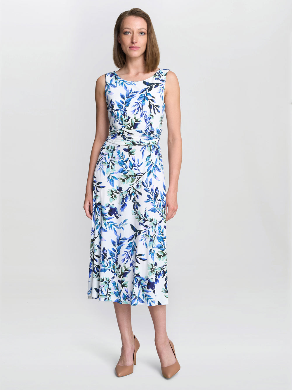 George Floral Print Midi Dress