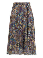 Pleated Jacquard Skirt