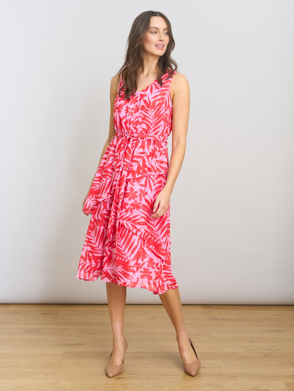 Tasha Printed Chiffon Dress