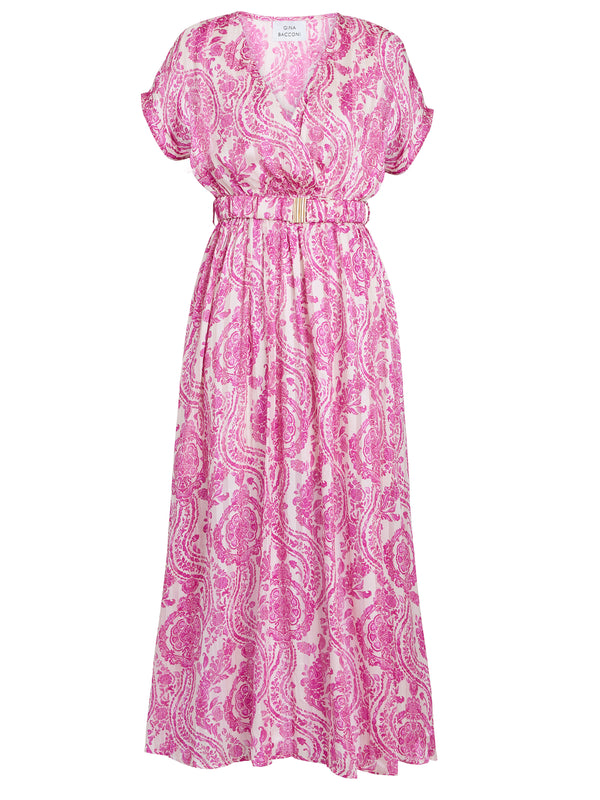 Dotty Elastic Waist Maxi Dress