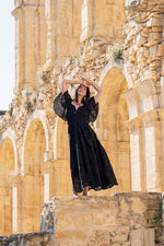 Piti Cuiti Sicilia Black Maxi Dress