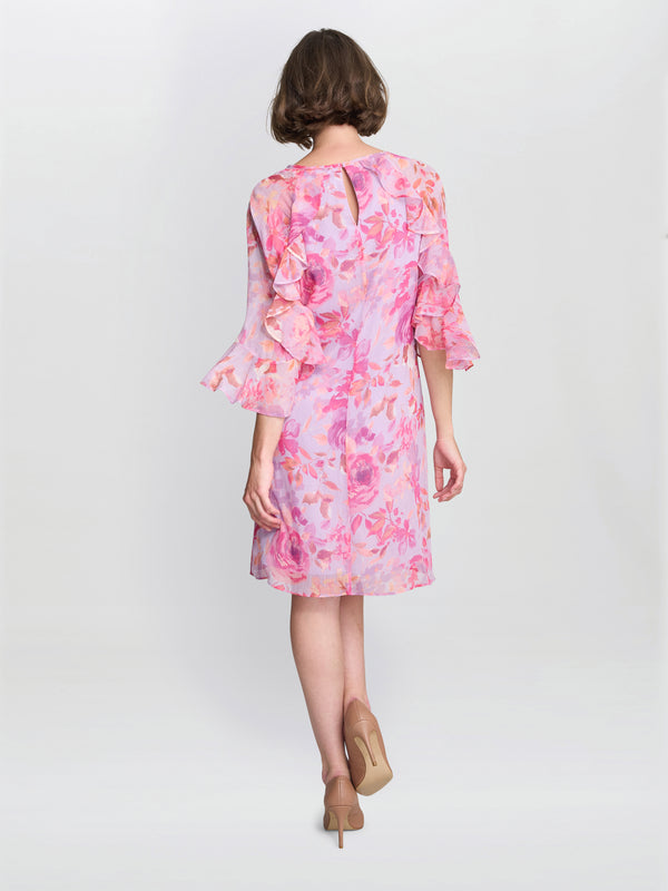 Tracey Floral Chiffon Shift Dress