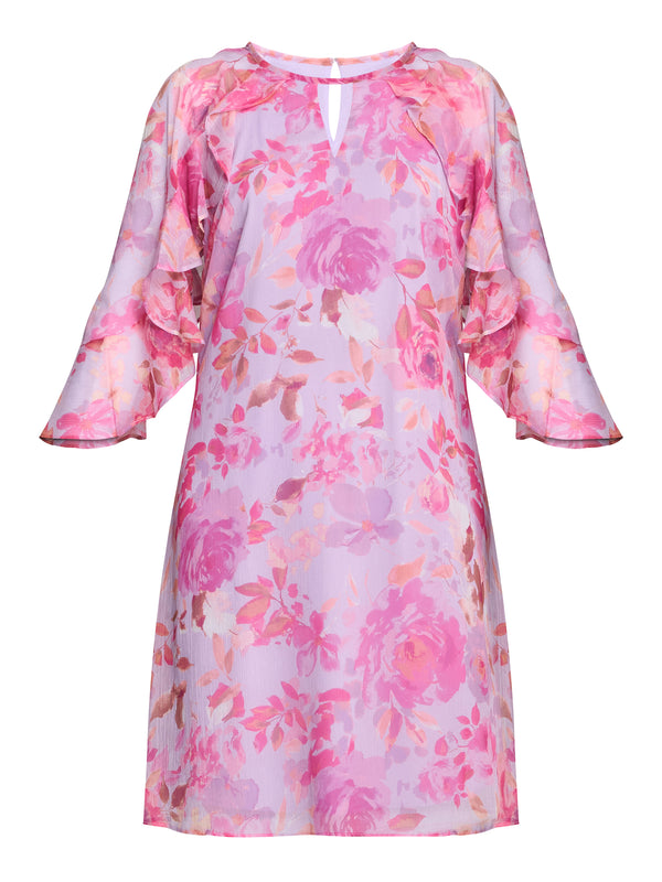 Tracey Floral Chiffon Shift Dress
