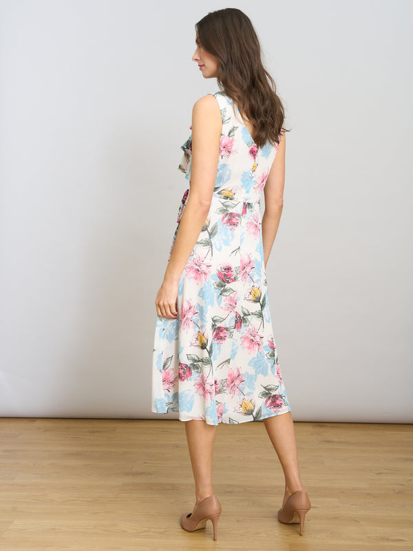 Tulisa Sleeveless Floral Midi Dress